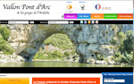 Lien vers le site de l'office de tourisme de Vallon-Pont d'Arc